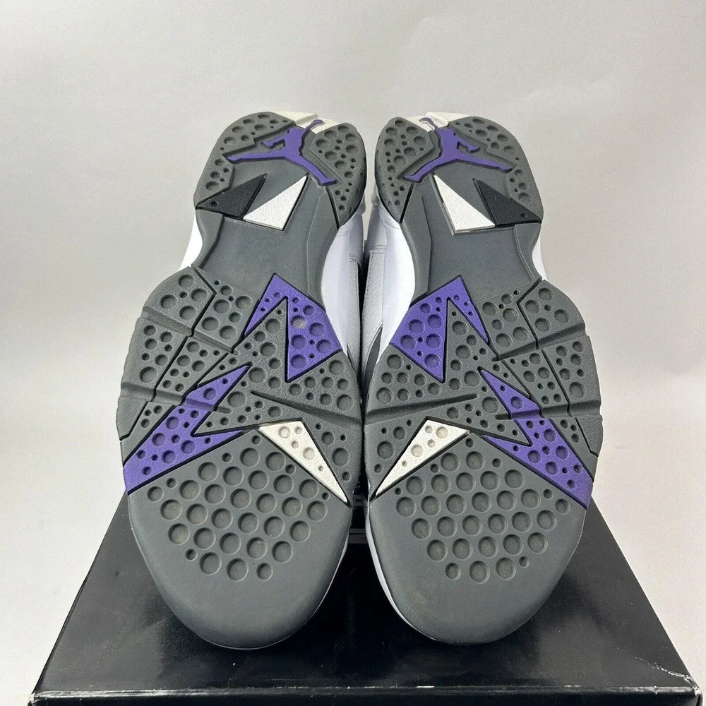 Nike Shoes Air Jordan 7 Retro “Flint/White Grey” 2021 - Picture 7 of 8